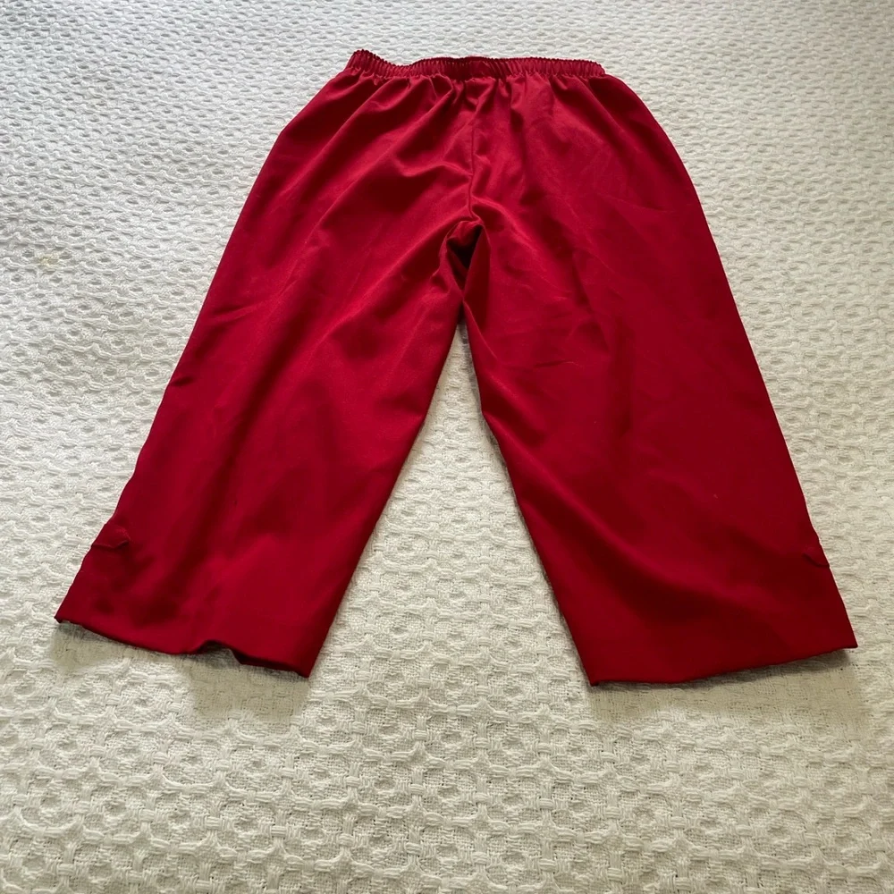 Allison Daley Vibrant Red Crop Pants~ Size 4P~‎ Casual and comfy